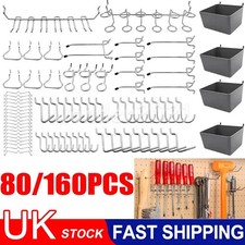 80/160pcs Peg Board Hooks