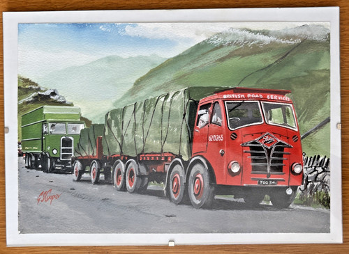 Foden brs lorry painting - foden, print