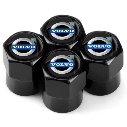Volvo dust caps black - volvo,