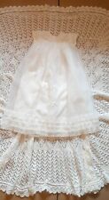 Vintage 1970s Basil Brush by Caprice white Christening gown + handknitted shawl 