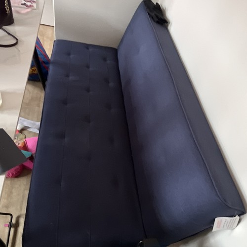 Dunelm blue fabric - fabric, futon