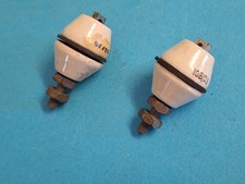 Ceramic 'Feed-through'  Insulator  10B/23 ~ Large size ~ 1.15" Dia x 1.40" x 2 ~