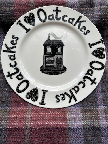 Love oatcakes inch plate - i,