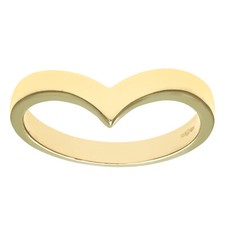 9ct Yellow Gold Wishbone Ring by Citerna