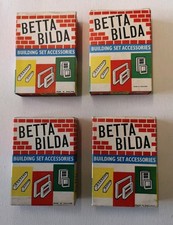 Vintage Betta Bilda Building Set Accessories Boxed Set 1, 2,3 & 4