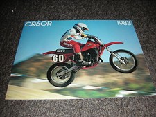 NOS HONDA CR 60 RD 1983 SALES BOOKLET BROCHURE VINTAGE EVO CR60R GF5 83