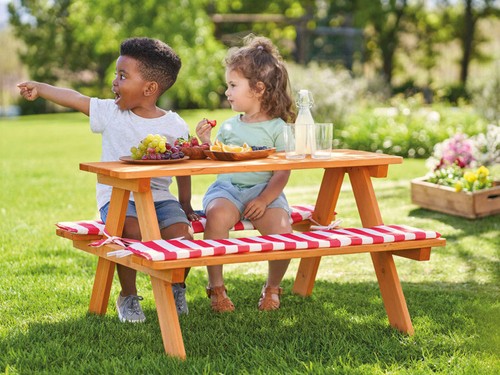 Children wooden picnic bench - wooden,