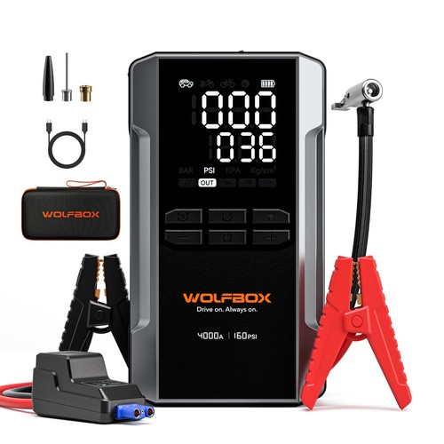 Wolfbox 4000a jump starter - 4000a,