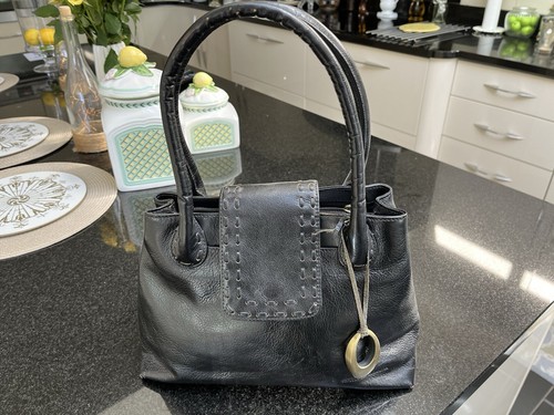John rocha black leather - john,