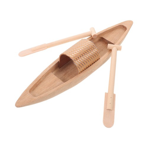Wooden canoe decoration - canoe,