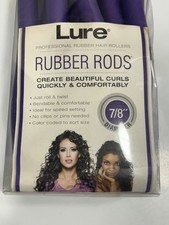 Lure Rubber Rods Hair Bendable Rollers Purple 7/8 Diameter