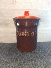 Rumtopf Jar Large West German  Vintage Ceramic 