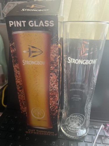 Strongbow cider pint glass - cider,