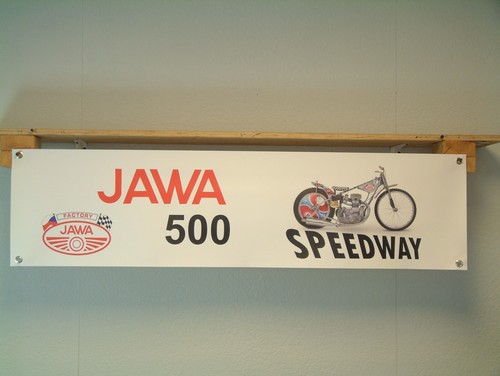 Jawa 500 speedway bike - 500, banner
