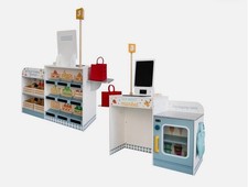 Chad Valley Wooden Supermarket Toy Set Christmas Gift Brand New with Tag Sealed