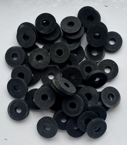 Rubber washers 2mm o d - washers-, o/d