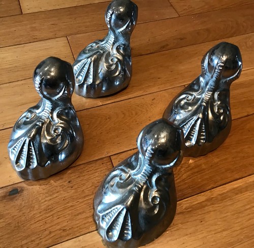 Vintage cast brass chromed - cast,