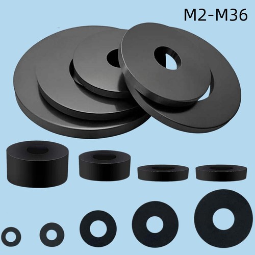Black nbr rubber - black, m2
