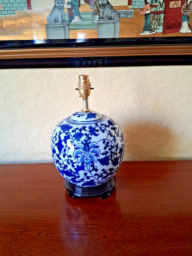 Decorative blue and - decorative, white