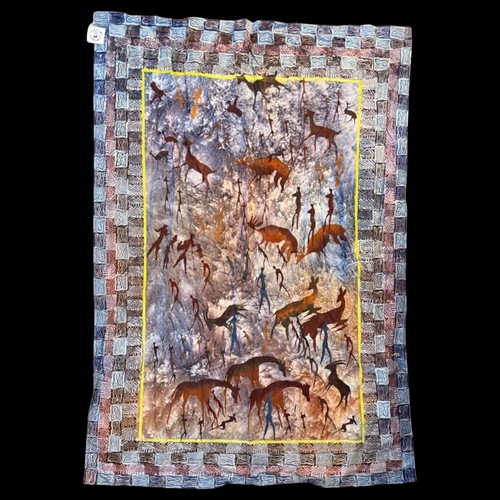 African batik wall hanging - wall,