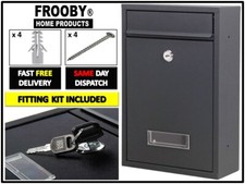 Black large letter box - large,