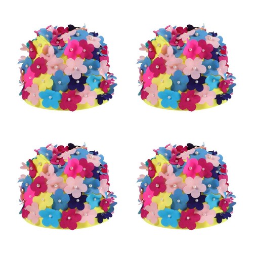 4pcs women flower - flower, caps