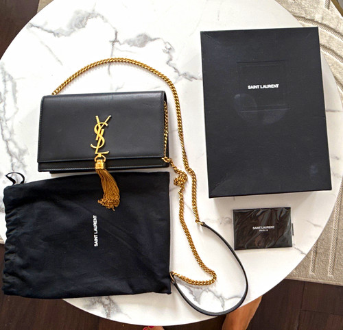 Saint laurent black leather - saint,