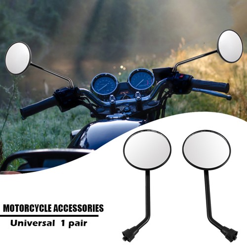 Round motorcycle mirrors - round,