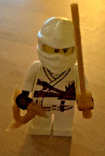 Lego Zane Minifigure WHITE