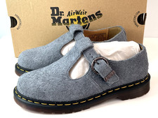 DR MARTENS T BAR MARY JANE BUCKLE STYLE SHOE UK SIZE 5 EUR 38 DENIM DOC 31518764