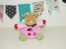 Kaloo France Small Chubby Rabbit Bunny #9632570 Plush Lovey Cherries Stuffed Toy