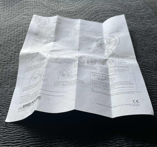 Instructions only beams - instructions, mr
