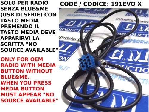 Aux cable female mp3 - mp3, fiat