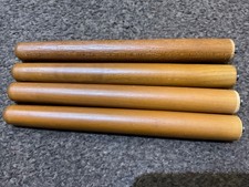 SET OF 4 VINTAGE RETRO BROWN DANSETTE FURNITURE LEGS 8” SCREW IN 