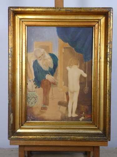 Antique impressionist oil - impressionist,