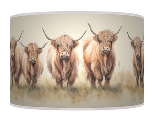 Highland cattle cow lampshade - cow,