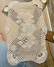 VINTAGE WHITE COTTON HAND