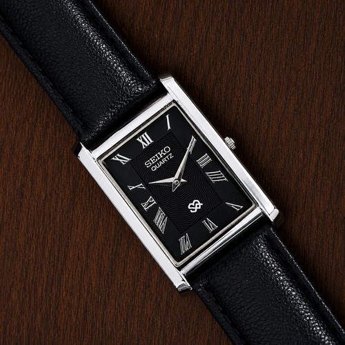 Vintage seiko slim tank - vintage, black
