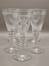 6 Stuart Crystal Art Deco