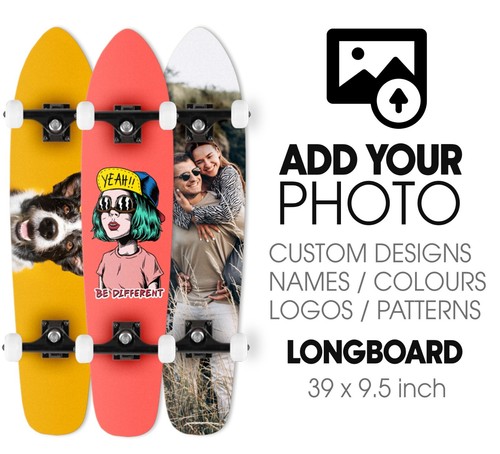 Custom printed longboard - custom, 39"