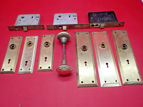 Vintage brass push - vintage,
