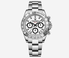 PAGANI DESIGN Watch Seiko VK63 Quartz Chrono Panda - Stainless Steel  + Nato