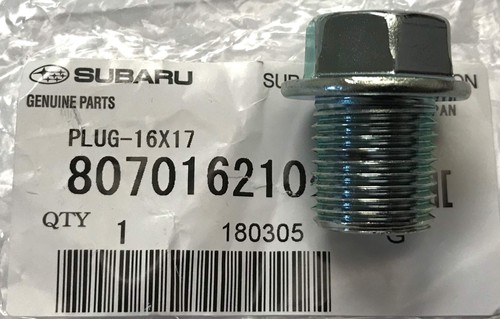 Subaru engine oil drain - oil, plug
