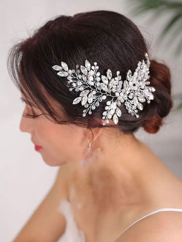 Crystal bridal wedding hair - crystal,