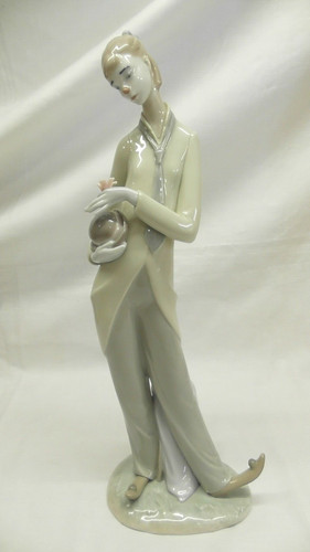 Lladro 8055 romantic clown - romantic,