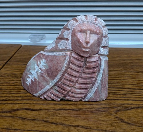 Hand carved alabaster - carved,