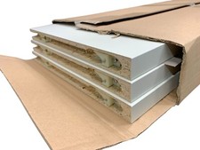 3 pieces Hülsta hanging board shelf white 29x961x347mm 47742