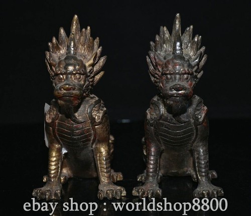 Old chinese bronze gilt - old,