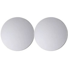 7" Round Mirrored Glass Candle