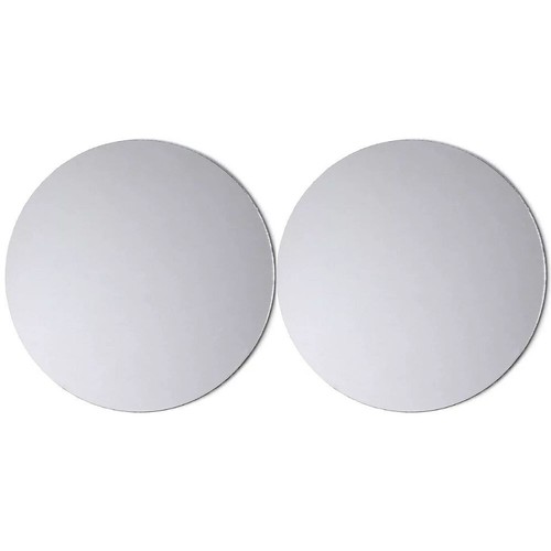 Round mirrored glass - 7", candle